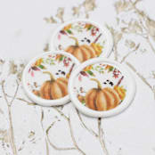 "Fall Pumpkin Vellum Wax Seals | Set of 25" - Wax Seals in orange by Clove and Cedar Design