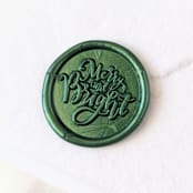 "Merry & Bright-  Set of 12 Hand-crafted Wax Seals" - Wax Seals in multicolorassorted-colors by Inkspiringletters