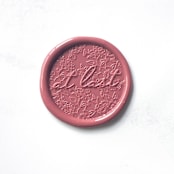"At Last in Rose Pack of 10" - Wax Seals in pink by Abby Choi