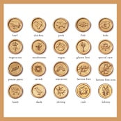 "Regular Size Meal Choice Wax Seal Stickers, Pack of 10" - Wax Seals in multicolorassorted-colors by misterrobinson