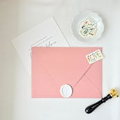 "Watercolor Magnolia- Customizable Color- Set of 25 Hand-crafted Wax Seals" - Wax Seals in multicolor by Inkspiringletters