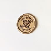 "Thankful & Blessed- Customizable Color- Set of 25 Hand-crafted Wax Seals" - Wax Seals in multicolor by Inkspiringletters