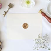 "Thankful & Blessed- Customizable Color- Set of 25 Hand-crafted Wax Seals" - Wax Seals in multicolor by Inkspiringletters