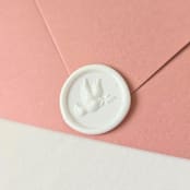 "Dove- Customizable Color- Set of 25 Hand-crafted Wax Seals" - Wax Seals in multicolor by Inkspiringletters