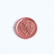 "Two Hearts- Customizable Color- Set of 25 Hand-crafted Wax Seals" - Wax Seals in multicolor by Inkspiringletters