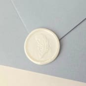 "Feather- Customizable Color- Set of 25 Hand-crafted Wax Seals" - Wax Seals in multicolor by Inkspiringletters