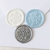 "Snowflake- Holiday Wax Seals- Set of 12 Hand-crafted Wax Seals" - Wax Seals in multicolorassorted-colors by Inkspiringletters