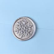"Snowflake- Holiday Wax Seals- Set of 12 Hand-crafted Wax Seals" - Wax Seals in multicolorassorted-colors by Inkspiringletters