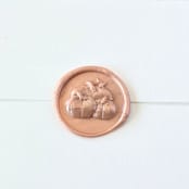 "Pumpkin Patch- Customizable Color- Set of 25 Hand-crafted Wax Seals" - Wax Seals in multicolor by Inkspiringletters