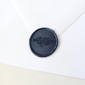 "Infinity Knot- Customizable Color- Set of 25 Hand-crafted Wax Seals" - Wax Seals in multicolor by Inkspiringletters