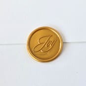 "Joy- Customizable Color- Set of 25  Hand-crafted Wax Seals" - Wax Seals in multicolor by Inkspiringletters