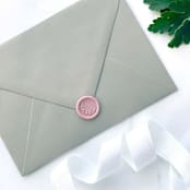"Small Wreath Wax Seal in Dusty Rose Pack of 10" - Wax Seals in pink by Abby Choi