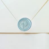 "Baby Feet - Pearl Blue- Set of 25Hand-crafted Wax Seals" - Wax Seals in blue by Inkspiringletters