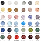 "Baby Feet - Pearl Blue- Set of 25Hand-crafted Wax Seals" - Wax Seals in blue by Inkspiringletters