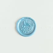 "Graceful Peacock - Customizable Color- Set of 25 Hand-crafted Wax Seals" - Wax Seals in multicolor by Inkspiringletters