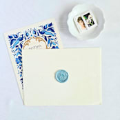 "Graceful Peacock - Customizable Color- Set of 25 Hand-crafted Wax Seals" - Wax Seals in multicolor by Inkspiringletters