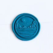 "Paradise- Customizable Color- Set of 25 Hand-printed Wax Seals" - Wax Seals in multicolor by Inkspiringletters