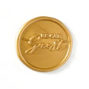 "Be Our Guest Wax Seal in Traditional Gold Pack of 10" - Wax Seals in gold by Abby Choi