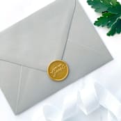 "Be Our Guest Wax Seal in Traditional Gold Pack of 10" - Wax Seals in gold by Abby Choi