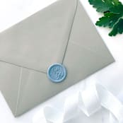 "Miss to Mrs Wax Seal in Dusty Blue Pack of 10" - Wax Seals in blue by Abby Choi