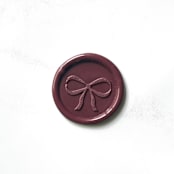 "Bow in Mulberry Pack of 10" - Wax Seals in purple by Abby Choi