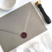 "Bow in Mulberry Pack of 10" - Wax Seals in purple by Abby Choi