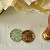 "Ginko Leaf Wax Seals (Set of 10)" - Wax Seals in multicolorassorted-colors by Vee