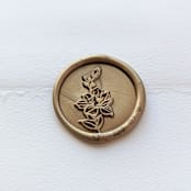 "Magnolia- Customizable Color- Set of 25 Hand-crafted Wax Seals" - Wax Seals in multicolor by Inkspiringletters