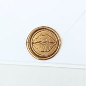"Kiss Me- Customizable Color- Set of 25 Hand-crafted Wax Seals" - Wax Seals in multicolor by Inkspiringletters