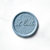 "At Last in Dusty Blue Pack of 10" - Wax Seals in blue by Abby Choi