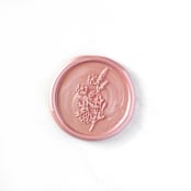 "Delicate Flower Wax Seal in Blush Pack of 10" - Wax Seals in pink by Abby Choi