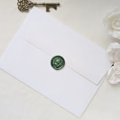 "Triceratops Dinosaur- Customizable Color- Set of 25 Hand-crafted Wax Seals" - Wax Seals in multicolor by Inkspiringletters