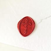 "Cross - Customizable Color- Set of 25 Hand-crafted Wax Seals" - Wax Seals in multicolor by Inkspiringletters