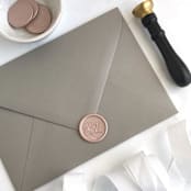 "Peony in Champagne Pack of 10" - Wax Seals in pink by Abby Choi