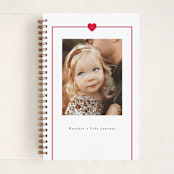 "Simple Heart" - Notebook in Cherry by AK Graphics - Front