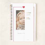 "Simple Heart" - Notebook in Cherry by AK Graphics - Wrap