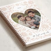 "Heart Florals" - Notebook in Latte by Alethea and Ruth - Binding Detail