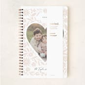 "Heart Florals" - Notebook in Latte by Alethea and Ruth - Wrap