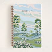 "Green Valley" - Notebook in Green Valley by Paper Sun Studio - Front