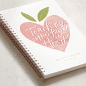"From the Heart" - Notebook in Petal by Jackie Crawford - Binding Detail