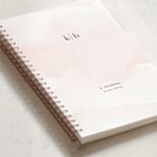 "Initials" - Notebook in Blush by Jennifer Postorino - Binding Detail