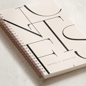 "Elegant Notes" - Notebook in Powder by Iveta Angelova - Binding Detail