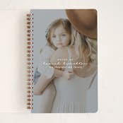 "Modern Notes" - Notebook in Snow by Hudson meet Rose - Front