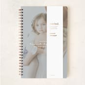 "Modern Notes" - Notebook in Snow by Hudson meet Rose - Wrap