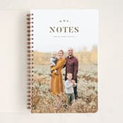 "Our Family Notes" - Notebook in Carob by Anastasia Makarova - Front