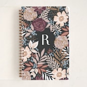 "Floral Spread" - Notebook in Carnation by Alethea and Ruth - Front