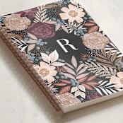 "Floral Spread" - Notebook in Carnation by Alethea and Ruth - Binding Detail