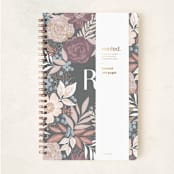"Floral Spread" - Notebook in Carnation by Alethea and Ruth - Wrap