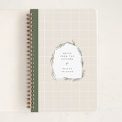 "Rosemary" - Notebook in Oregano by Owl and Toad - Front