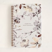"Free Falling" - Notebook in Dry Flowers by Petra Kern - Front
